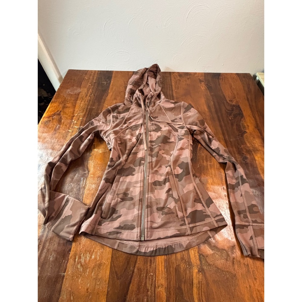 Lululemon Hooded Define Jacket Heritage 365 Camo Brier Rose Multi Pink Size 4